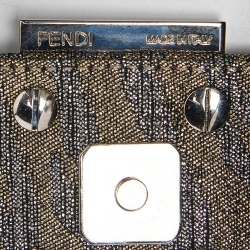 Fendi Metallic Lurex Fabric Croissant Bag
