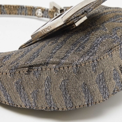 Fendi Metallic Lurex Fabric Croissant Bag