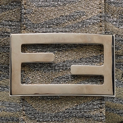 Fendi Metallic Lurex Fabric Croissant Bag