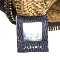 Pre Owned Fendi Tobacco Zucca Canvas Chef Chain Hobo