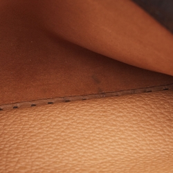 Pre Owned حقيبة فندي بيكابو متوسطة يد علوية جلد بني فاتح