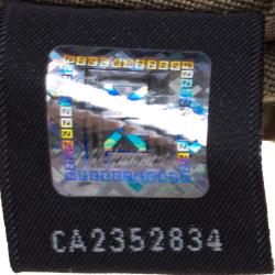 Pre Owned Fendi Tobacco Zucchino Canvas Mini Mama Baguette Bag