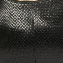 Fendi Black Python Fendigraphy Hobo
