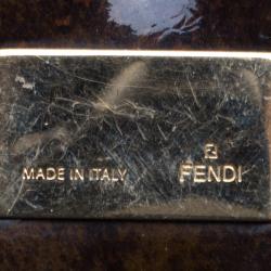 Pre Owned Fendi Tobacco Zucca Canvas Large Mia Tote