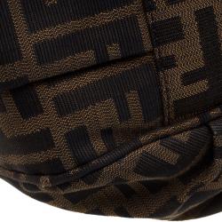 Pre Owned Fendi Tobacco Zucca Canvas Large Mia Tote