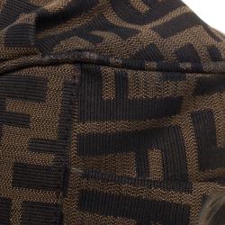 Pre Owned Fendi Tobacco Zucca Canvas Large Mia Tote