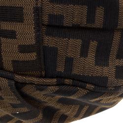 Pre Owned Fendi Tobacco Zucca Canvas Large Mia Tote