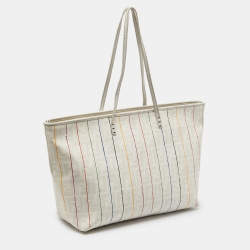 Pre Owned Fendi Multicolor Zucca Coated Canvas Spalmati Roll Shopper Tote
