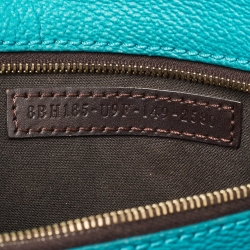 Pre Owned Fendi Ombre Green/Tobacco Zucca Coated Canvas and Leather Large Roll Tote