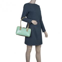 Pre Owned Fendi Light Blue Zucca Vinyl Bag