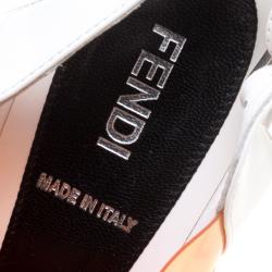 Fendi Colorblock PVC Open Toe Sandals Size 39.5