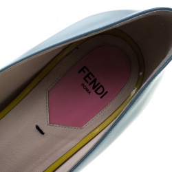 Pre Owned Fendi Multicolor Patent Leather Eloise Round Toe Pumps Size 39