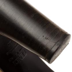 Pre Owned Fendi Beige Canvas D'orsay Pumps Size 40