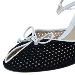 Fendi Black Suede Ankle Strap Sandals Size 39