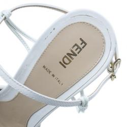 Fendi Black Suede Ankle Strap Sandals Size 39