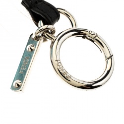 Pre Owned Fendi Multicolor Fur Silver Tone Bug Bag Charm