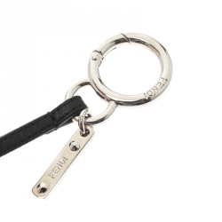 Pre Owned Fendi Multicolor Fur And Leather Mini Karlito Bag Charm