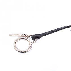 Pre Owned Fendi Multicolor Fur And Leather Mini Karlito Bag Charm