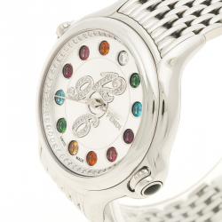 Fendi Silver Stainless Steel Crazy Carats Women's Wristwatch 38mm