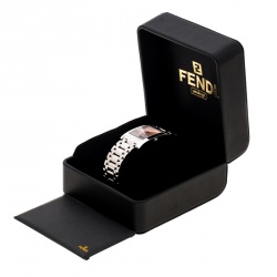 Fendi Metallic Pink Stainless Steel 7000G Men's Wristwatch 27 mm