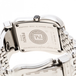 Fendi White Mother of Pearl Stainless Steel And Diamond B. Fendi 3800G Women's Wristwatch 33mm