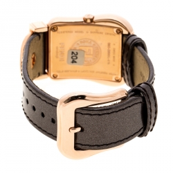 Pre Owned Fendi White Mother of Pearl Rose Gold Plated Stainless Steel 3800G Women's Wristwatch 33 mm