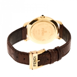 Pre Owned Fendi Gold Plated 400G Women's Wristwatch 36 mm