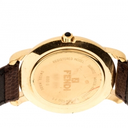 Pre Owned Fendi Gold Plated 400G Women's Wristwatch 36 mm