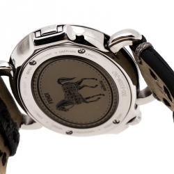 Pre Owned Fendi Silver White Stainless Steel Selleria 8300M Women's Wristwatch 40 mm