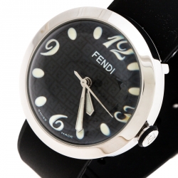 Pre Owned Fendi Black Stainless Steel 8010 G Women's Wristwatch 36MM