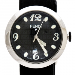 Pre Owned Fendi Black Stainless Steel 8010 G Women's Wristwatch 36MM