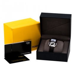 Pre Owned Fendi White Stainless Steel Chameleon Women's Wristwatch 29 MM