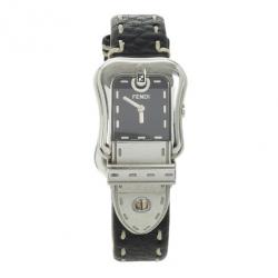 Pre Owned Fendi Black SS B Womens Wristwatch 35 MM