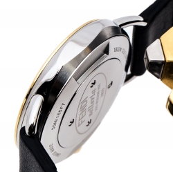 Fendi Mother of Pearl Two-Tone Stainless Steel Studded Leather Selleria 80200M Women's Wristwatch 36 mm