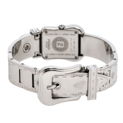 Pre Owned Fendi Black Stainless Steel B.Fendi 3800L Women's Wristwatch 23 mm