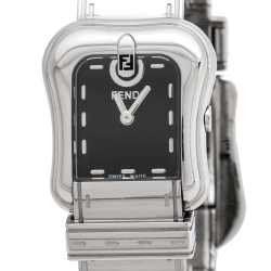 Pre Owned Fendi Black Stainless Steel B.Fendi 3800L Women's Wristwatch 23 mm