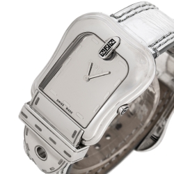 Pre Owned Fendi Silver Stainless Steel B. Fendi 3800G Women's Wristwatch 33 mm