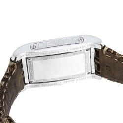  Fendi Brown Stainless Steel Canvas 7600M Women's Wristwatch 27 mm