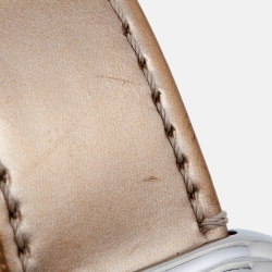 Pre Owned Fendi Mother of Pearl Two Tone Stainless Steel Leather B.Fendi 3800G Women's Wristwatch 33 mm