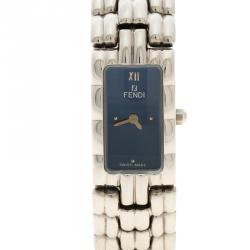 Pre Owned Fendi Blue Stainless Steel 660L Women's Wristwatch 14MM
