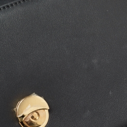 Fendi x Versace Black Leather Fendace Brooch Baguette Bag