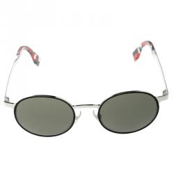 Fendi Black/Silver FF0090/S Round Sunglasses