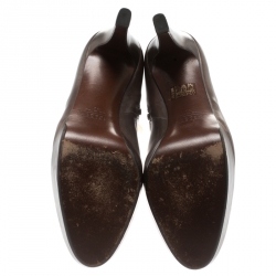 Fratelli Rossetti Brown Leather Platform Ankle Boots Size 39
