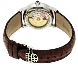 Frederique Constant White Mother of Pearl Stainless Steel Heart Beat Women's Wristwatch 35 mm