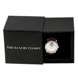 Frederique Constant White Mother of Pearl Stainless Steel Heart Beat Women's Wristwatch 35 mm