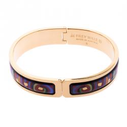 Pre Owned Frey Wille Hommage à Hundertwasser Spiral of Life Multicolor Fire Enamel Ballerina Bracelet S