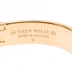 Pre Owned Frey Wille Hommage à Hundertwasser Spiral of Life Multicolor Fire Enamel Ballerina Bracelet S