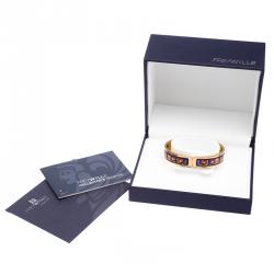 Pre Owned Frey Wille Hommage à Hundertwasser Spiral of Life Multicolor Fire Enamel Ballerina Bracelet S