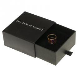 Pre Owned Frey Wille Hommage à Hundertwasser Spirit of Life Multicolor Fire Enamel Band Ring Size 53