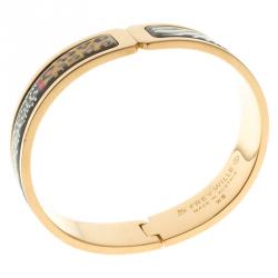 Pre Owned Frey Wille Spirit Of Africa Safari Multicolor Fire Enamel Ballerina Bracelet XS